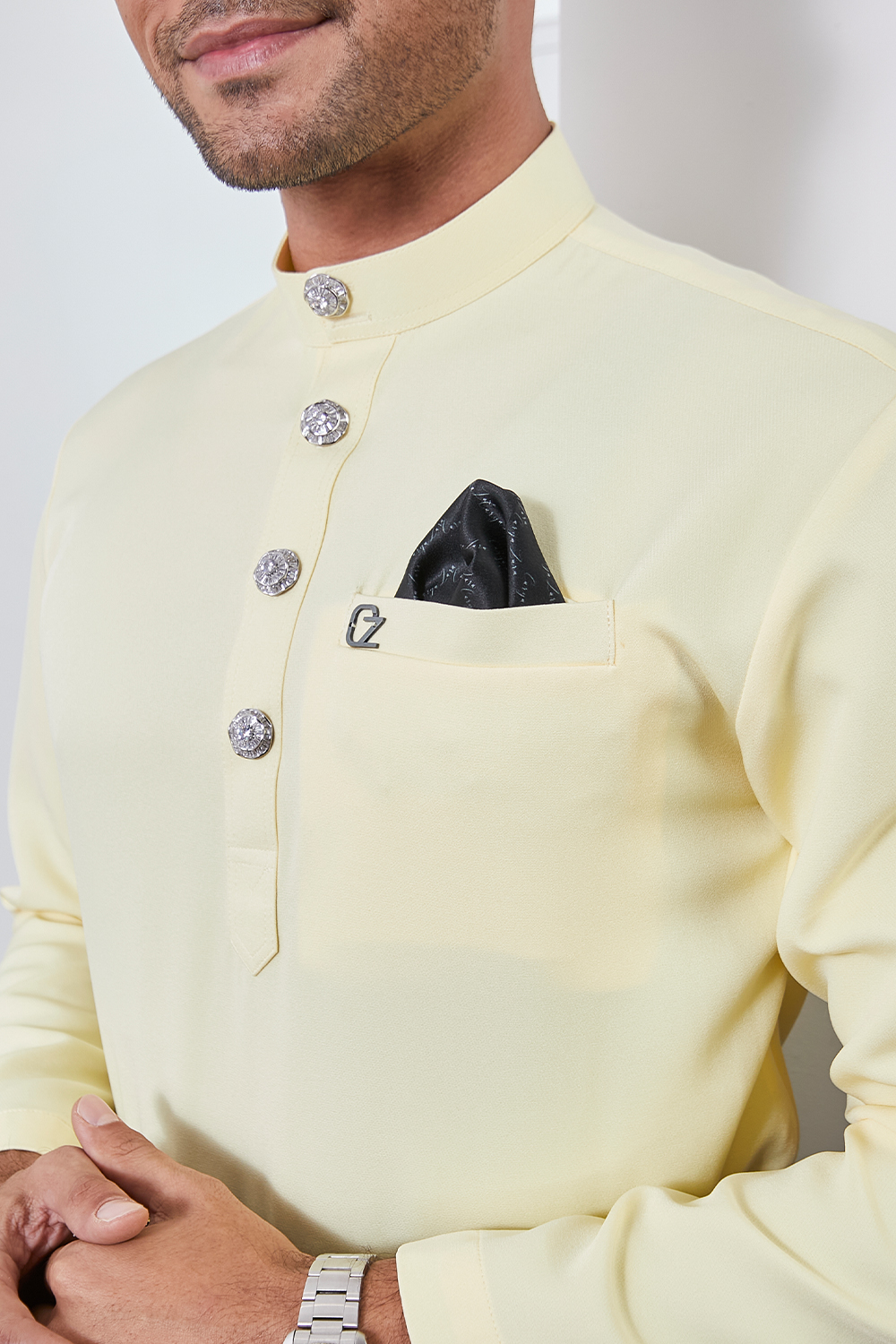 Baju Melayu Yusoff - Soft Yellow